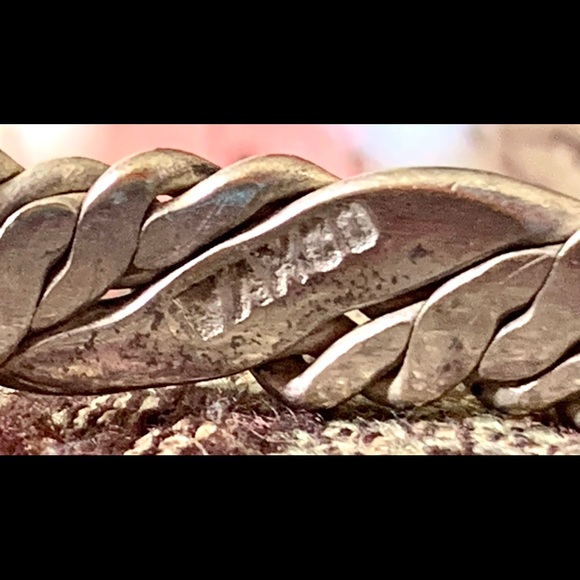Taxco silver vintage bracelet bangle Mexico stamped cleaned polished - Picture 5 of 6